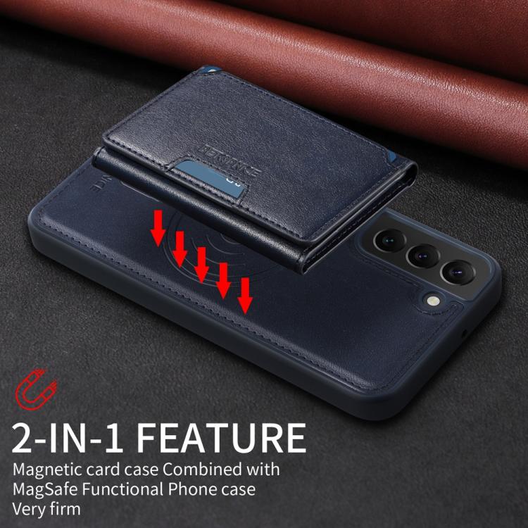 For Samsung Galaxy S22+ 5G BETOPNICE Horizontal Flip Detachable MagSafe Wallet Phone Case