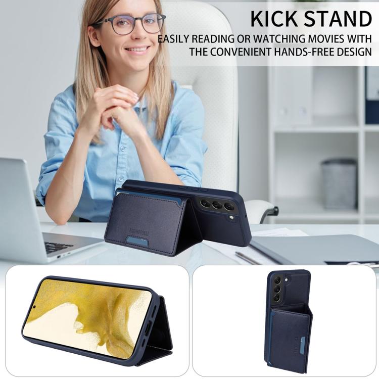 For Samsung Galaxy S22+ 5G BETOPNICE Horizontal Flip Detachable MagSafe Wallet Phone Case