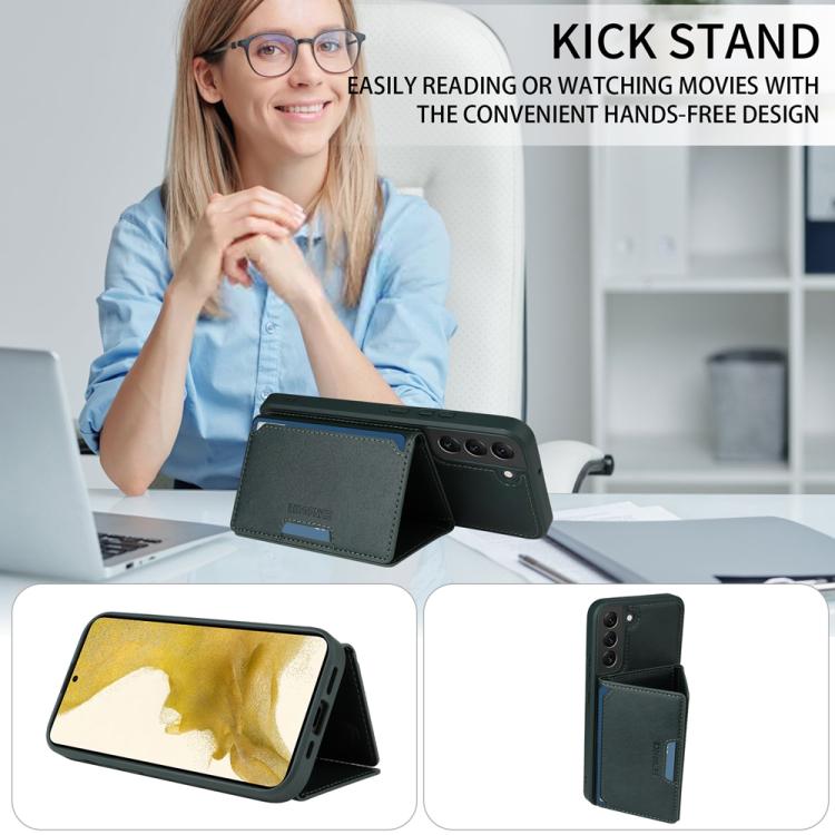 For Samsung Galaxy S22+ 5G BETOPNICE Horizontal Flip Detachable MagSafe Wallet Phone Case