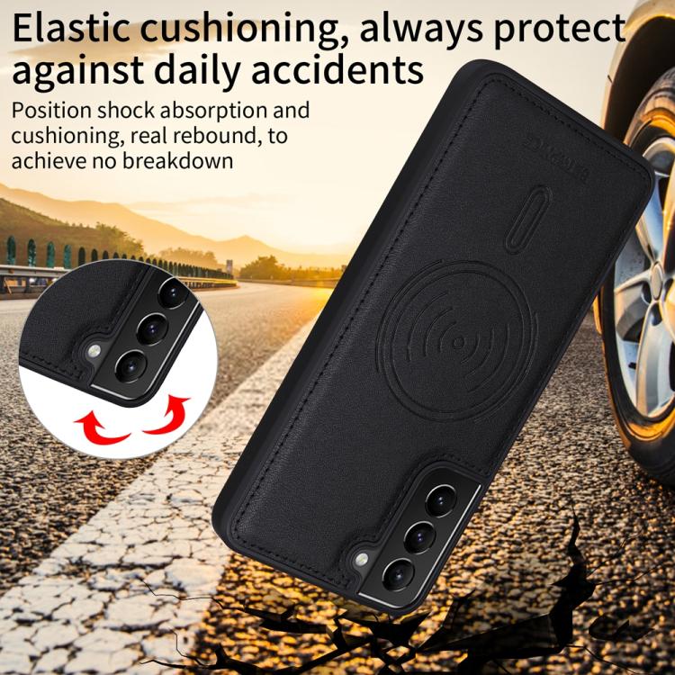 For Samsung Galaxy S21+ 5G BETOPNICE Horizontal Flip Detachable MagSafe Wallet Phone Case