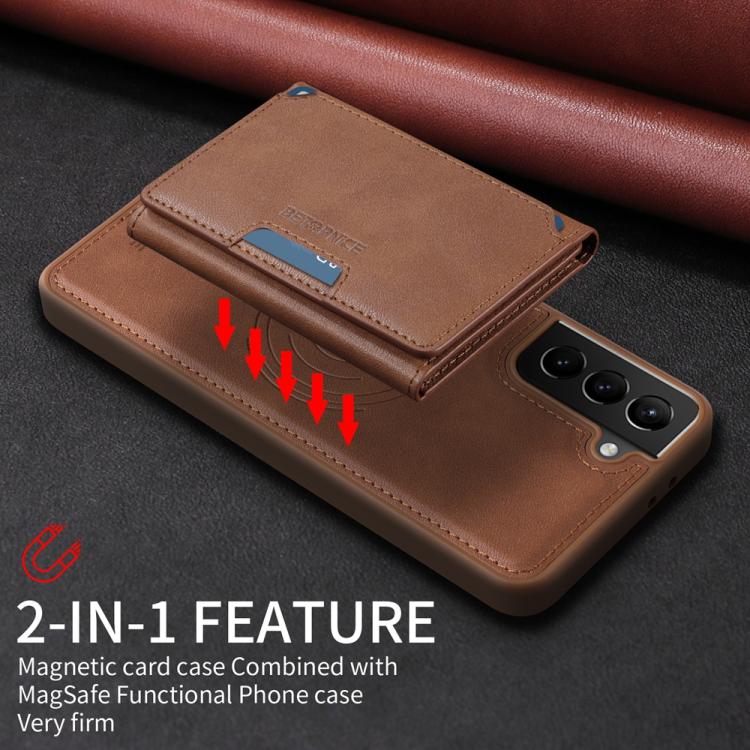 For Samsung Galaxy S21+ 5G BETOPNICE Horizontal Flip Detachable MagSafe Wallet Phone Case