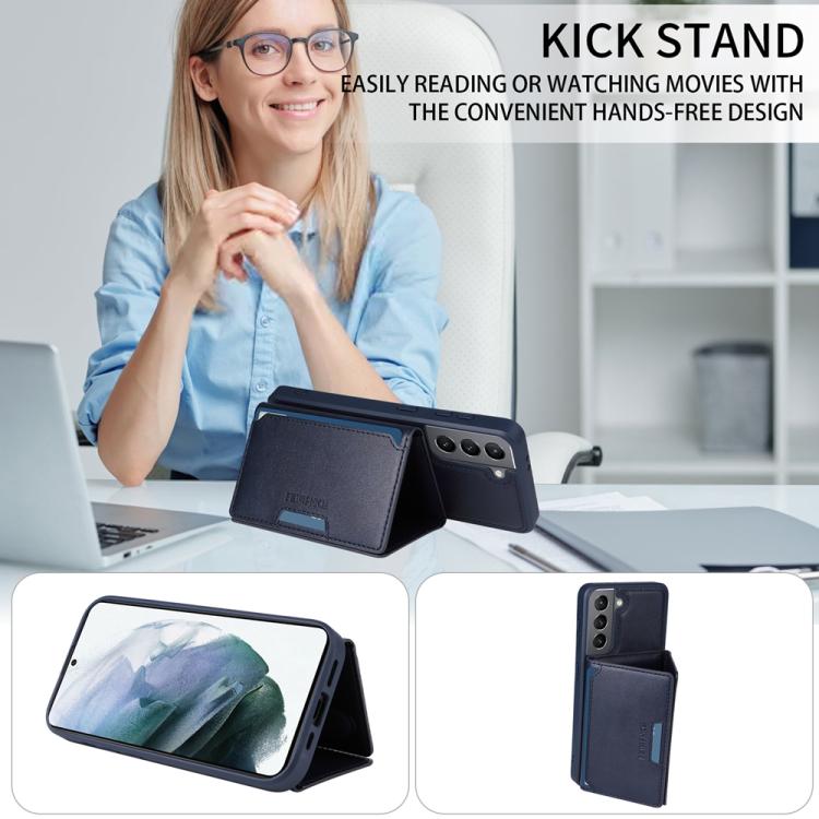 For Samsung Galaxy S21 5G BETOPNICE Horizontal Flip Detachable MagSafe Wallet Phone Case