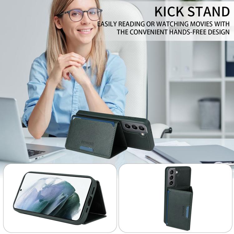 For Samsung Galaxy S21 5G BETOPNICE Horizontal Flip Detachable MagSafe Wallet Phone Case