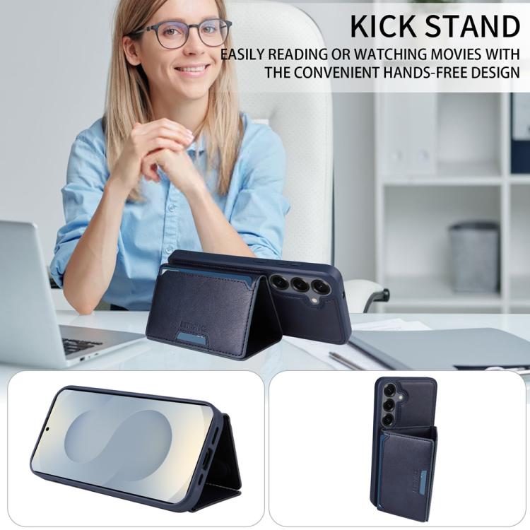 For Samsung Galaxy S25+ 5G BETOPNICE Horizontal Flip Detachable MagSafe Wallet Phone Case