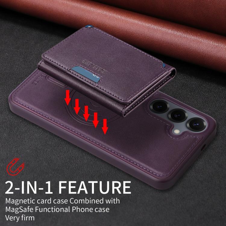For Samsung Galaxy S25+ 5G BETOPNICE Horizontal Flip Detachable MagSafe Wallet Phone Case