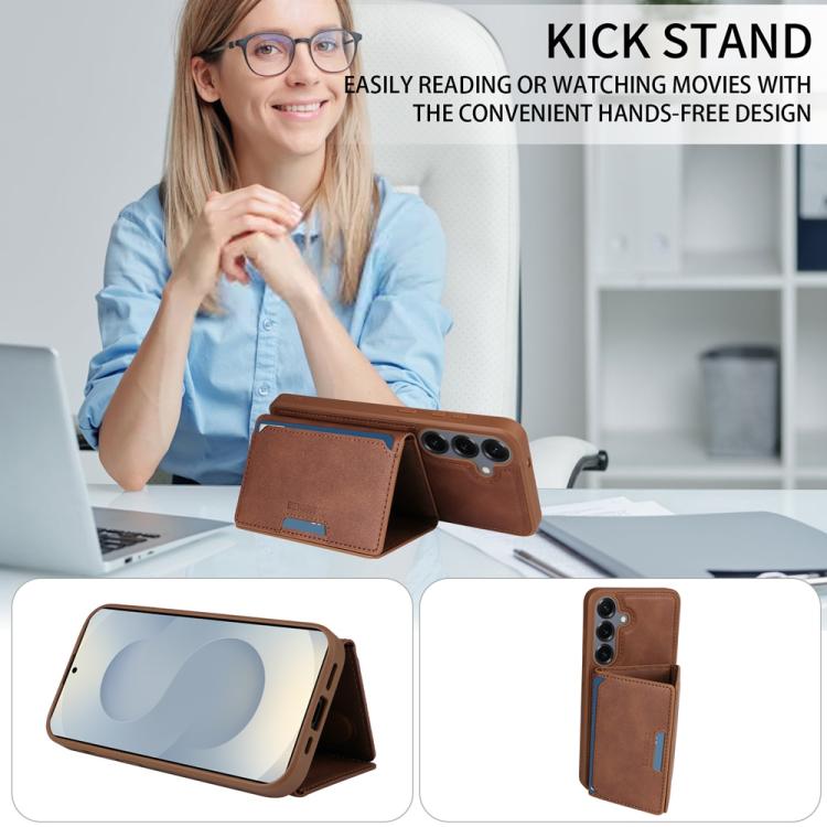 For Samsung Galaxy S25+ 5G BETOPNICE Horizontal Flip Detachable MagSafe Wallet Phone Case