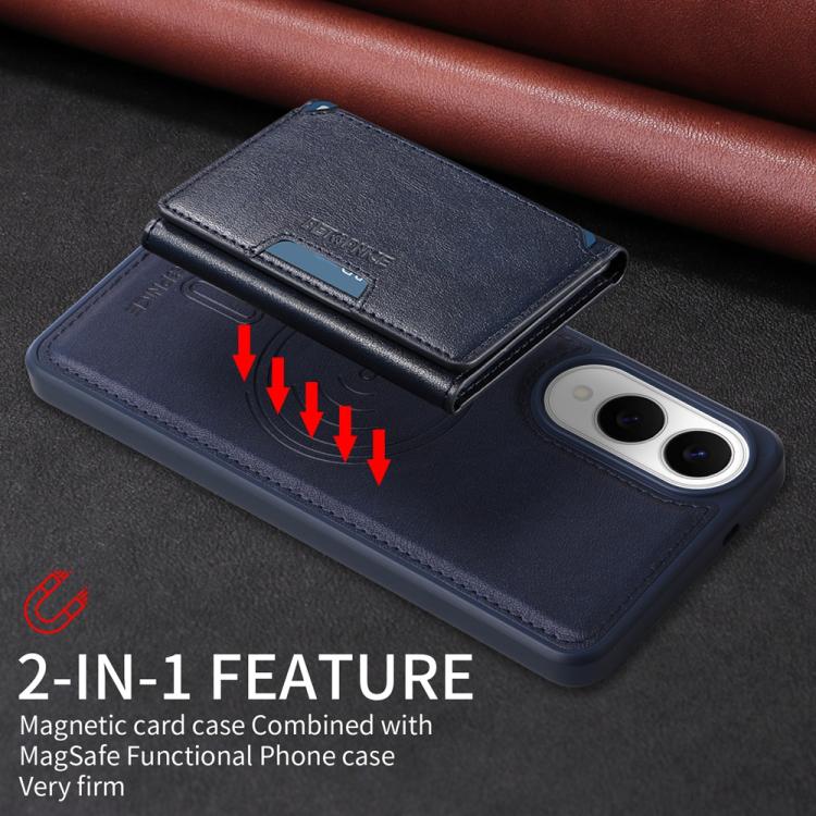 For Samsung Galaxy S25 Edge 5G BETOPNICE Horizontal Flip Detachable MagSafe Wallet Phone Case