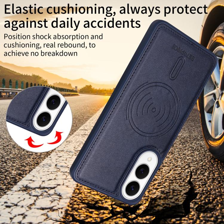 For Samsung Galaxy S25 Edge 5G BETOPNICE Horizontal Flip Detachable MagSafe Wallet Phone Case