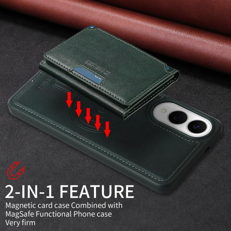 For Samsung Galaxy S25 Edge 5G BETOPNICE Horizontal Flip Detachable MagSafe Wallet Phone Case