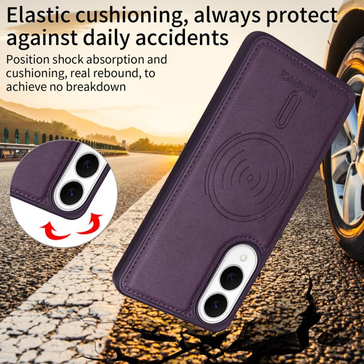 For Samsung Galaxy S25 Edge 5G BETOPNICE Horizontal Flip Detachable MagSafe Wallet Phone Case