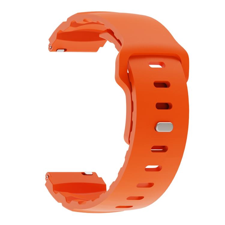 22mm Solid Color Reverse Buckle Fluororubber Watch Band