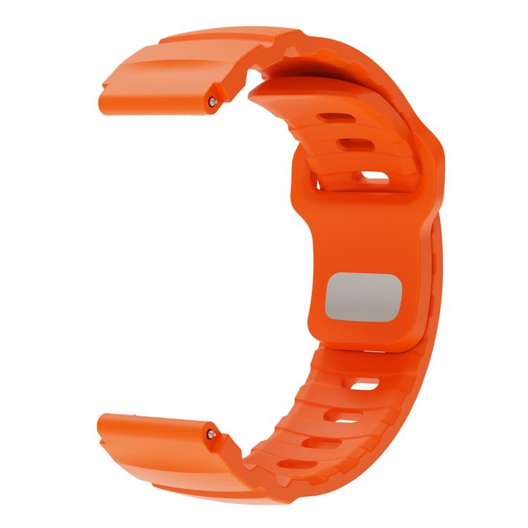 22mm Solid Color Reverse Buckle Fluororubber Watch Band