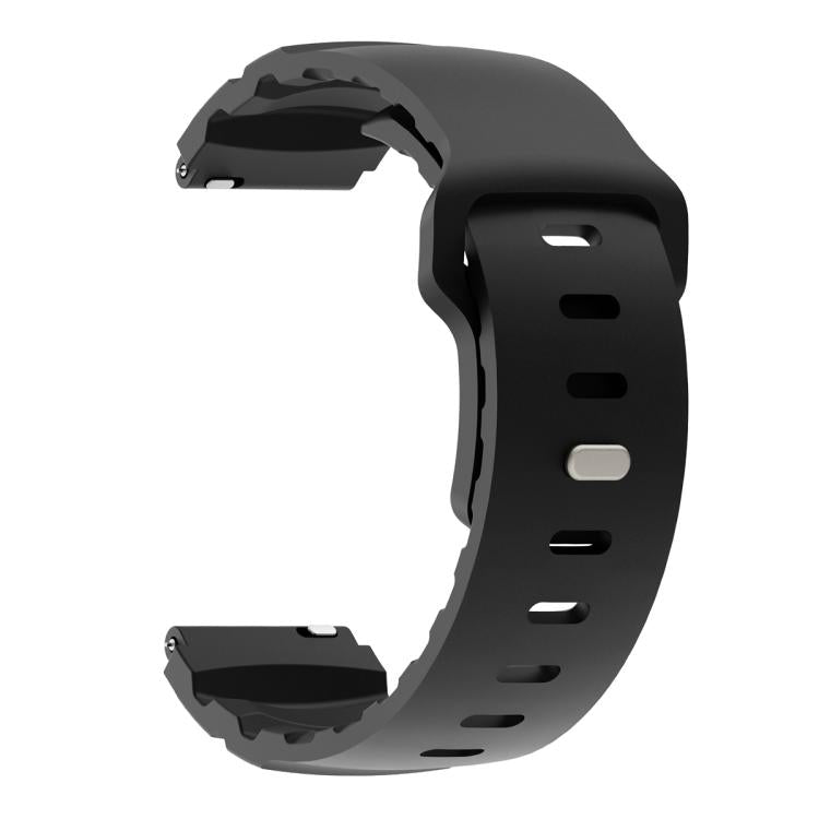 22mm Solid Color Reverse Buckle Fluororubber Watch Band