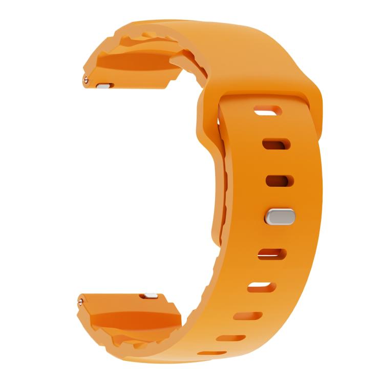 22mm Solid Color Reverse Buckle Fluororubber Watch Band