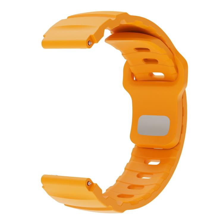 22mm Solid Color Reverse Buckle Fluororubber Watch Band
