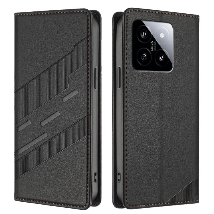 For Xiaomi 14 5G Global Embossed Multi-functional Wallet Retro Leather Phone Case