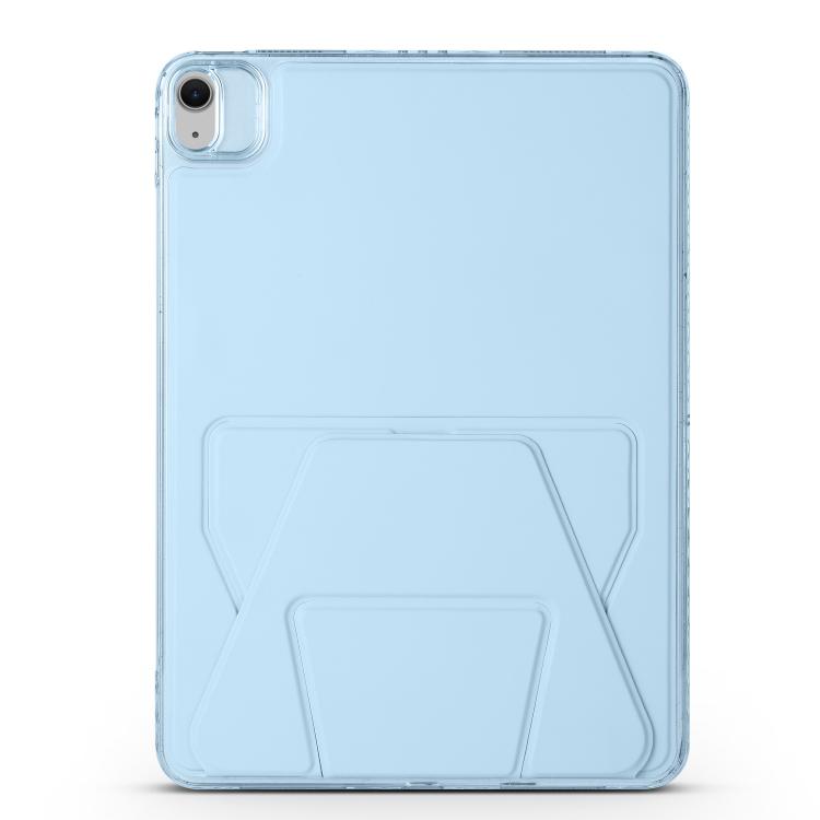 For iPad 2025 / 2022 Folding Magnetic Holder Acrylic Leather Back Tablet Case