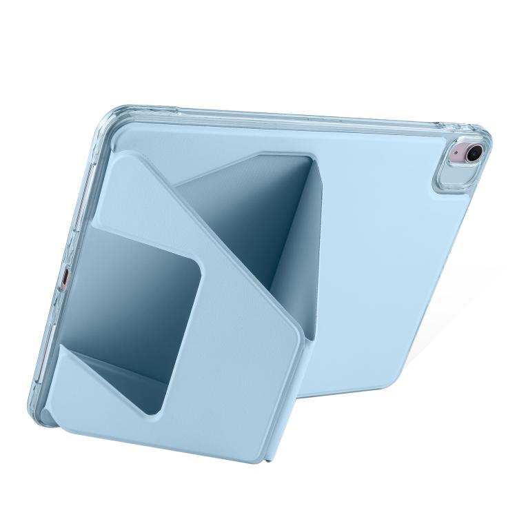 For iPad 2025 / 2022 Folding Magnetic Holder Acrylic Leather Back Tablet Case