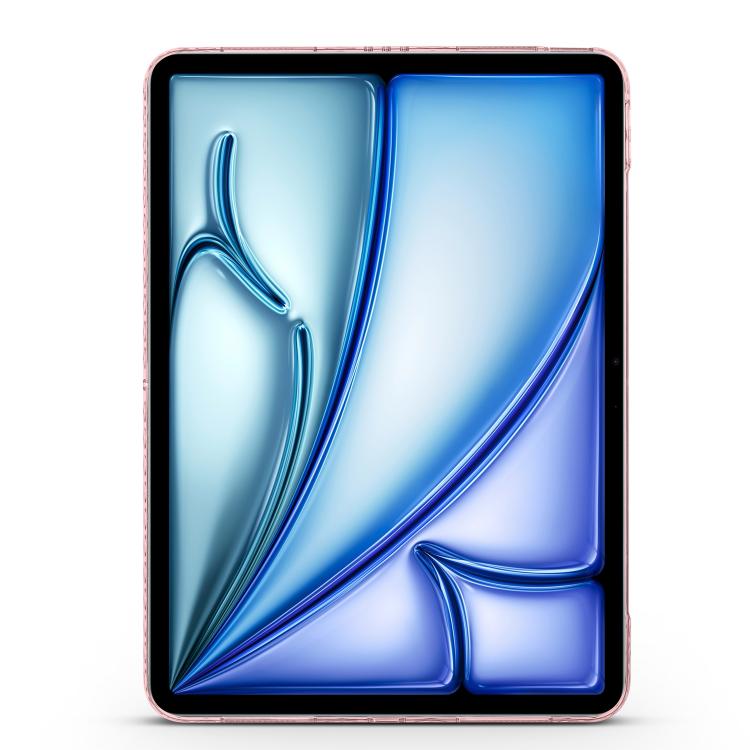 For iPad 2025 / 2022 Folding Magnetic Holder Acrylic Leather Back Tablet Case