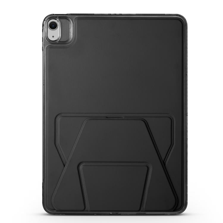 For iPad 2025 / 2022 Folding Magnetic Holder Acrylic Leather Back Tablet Case
