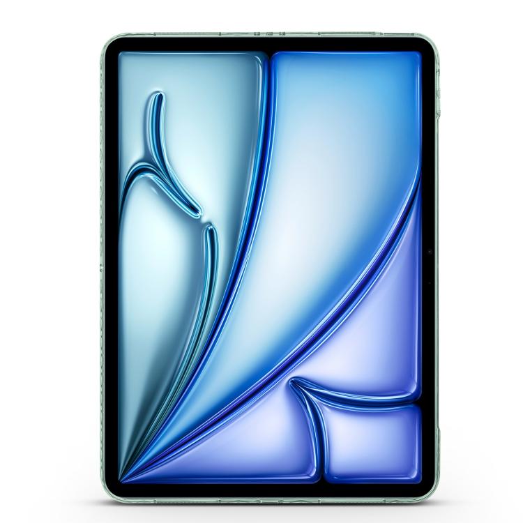 For iPad 2025 / 2022 Folding Magnetic Holder Acrylic Leather Back Tablet Case