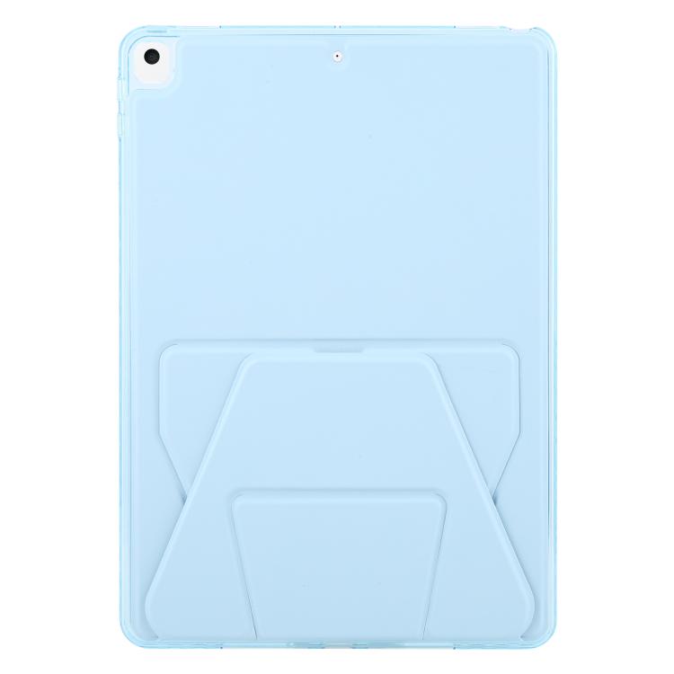 For iPad 10.2 2021 / 2020 / 10.5 Folding Magnetic Holder Acrylic Leather Back Tablet Case