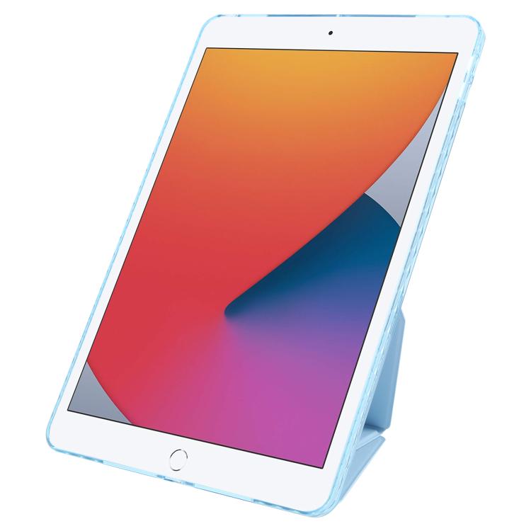 For iPad 10.2 2021 / 2020 / 10.5 Folding Magnetic Holder Acrylic Leather Back Tablet Case