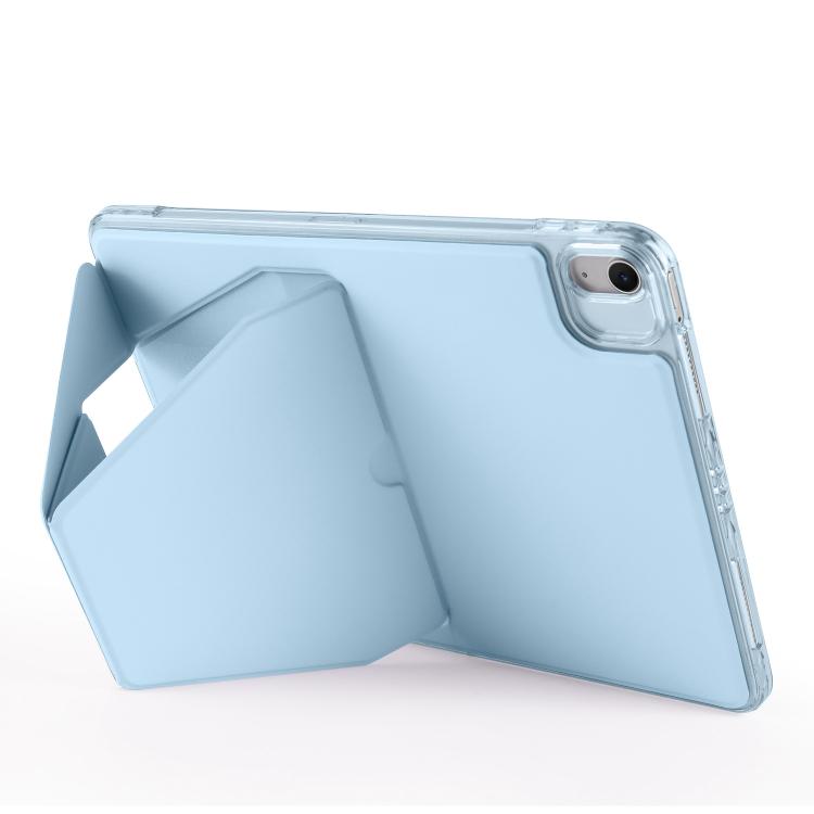 For iPad 10.2 2021 / 2020 / 10.5 Folding Magnetic Holder Acrylic Leather Back Tablet Case