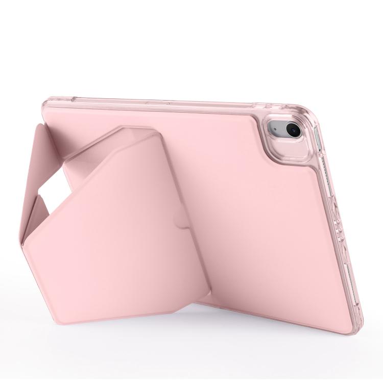 For iPad 10.2 2021 / 2020 / 10.5 Folding Magnetic Holder Acrylic Leather Back Tablet Case