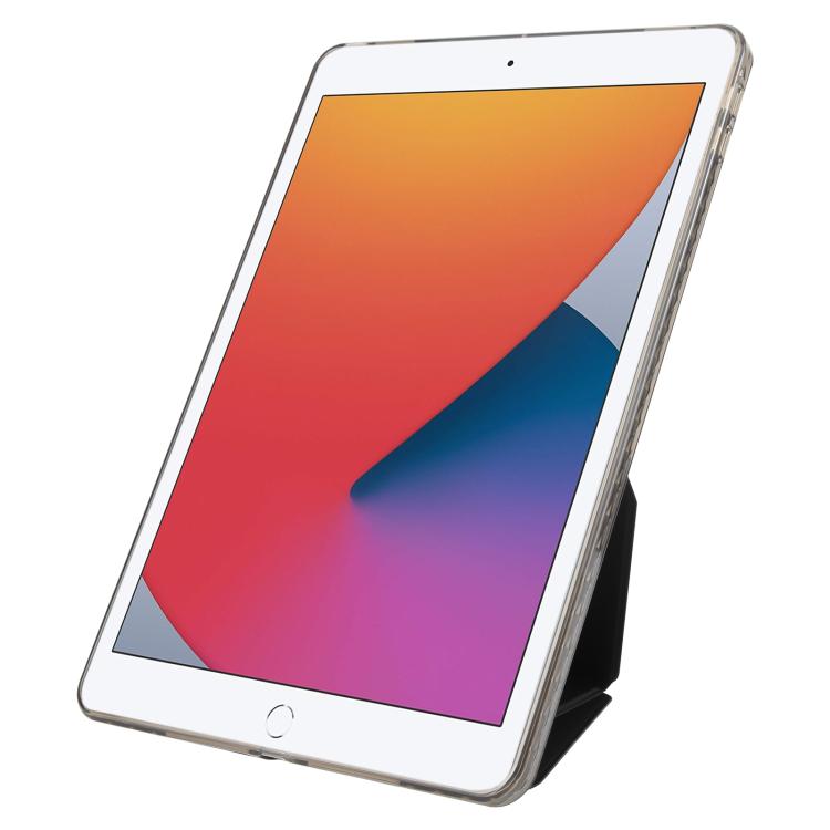 For iPad 10.2 2021 / 2020 / 10.5 Folding Magnetic Holder Acrylic Leather Back Tablet Case