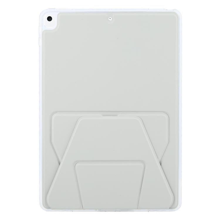 For iPad 10.2 2021 / 2020 / 10.5 Folding Magnetic Holder Acrylic Leather Back Tablet Case