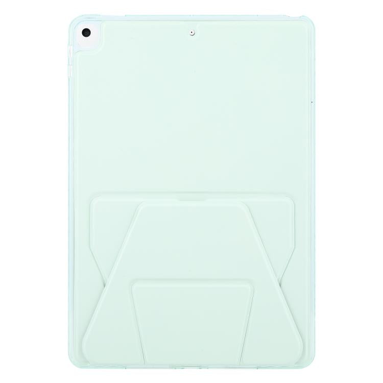 For iPad 10.2 2021 / 2020 / 10.5 Folding Magnetic Holder Acrylic Leather Back Tablet Case