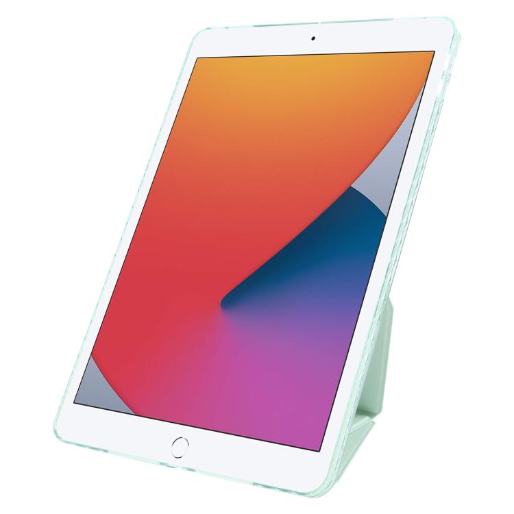 For iPad 10.2 2021 / 2020 / 10.5 Folding Magnetic Holder Acrylic Leather Back Tablet Case