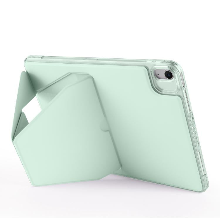 For iPad 10.2 2021 / 2020 / 10.5 Folding Magnetic Holder Acrylic Leather Back Tablet Case