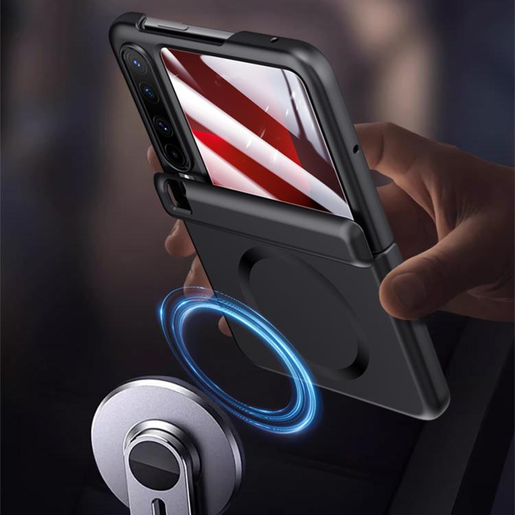 For Huawei Pura X Integrated Skin Feel Axis Hinge MagSafe Phone Case