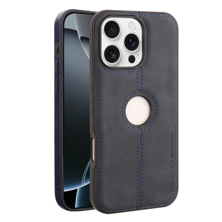For iPhone 16 Pro Max Crazy Horse Leather Back Cover Phone Case