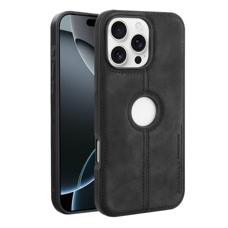 For iPhone 16 Pro Max Crazy Horse Leather Back Cover Phone Case