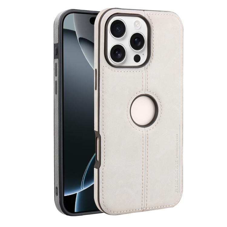 For iPhone 16 Pro Max Crazy Horse Leather Back Cover Phone Case