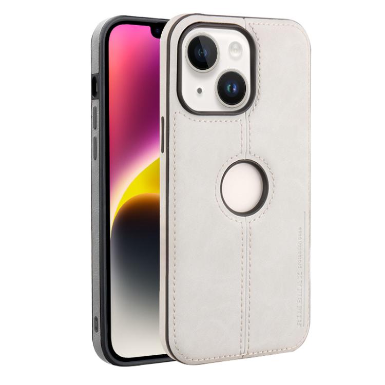 For iPhone 14 Crazy Horse Leather Back Cover Phone Case