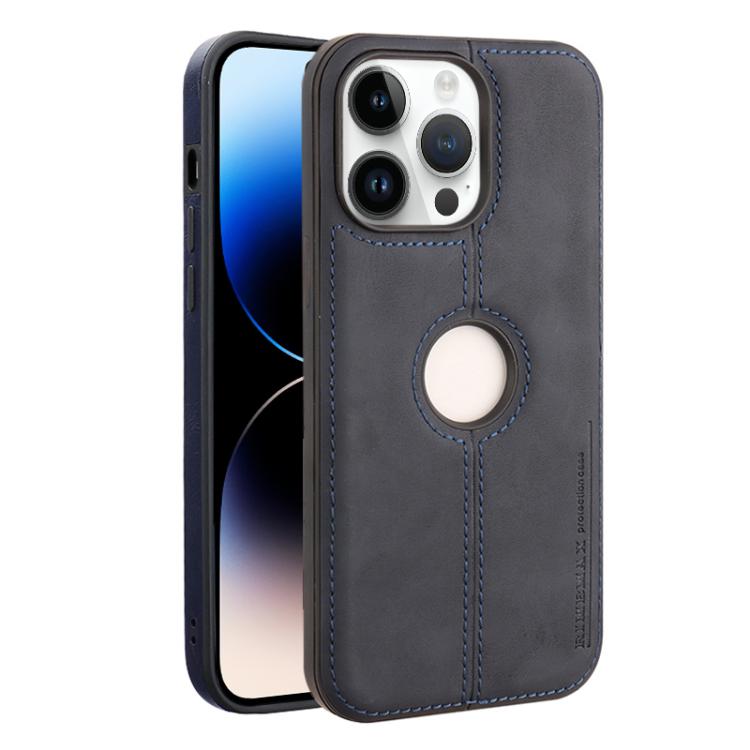 For iPhone 14 Pro Crazy Horse Leather Back Cover Phone Case