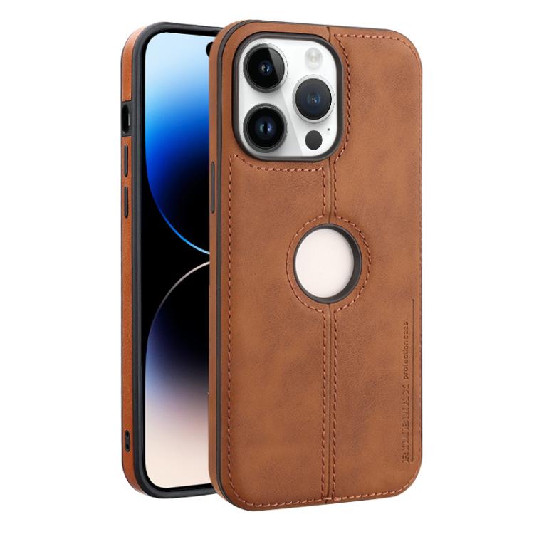 For iPhone 14 Pro Crazy Horse Leather Back Cover Phone Case