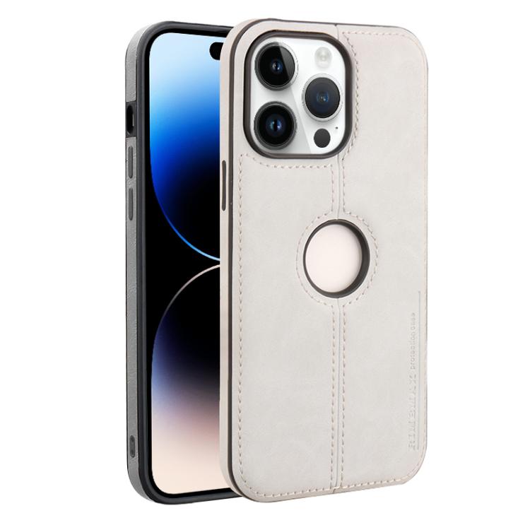 For iPhone 14 Pro Crazy Horse Leather Back Cover Phone Case