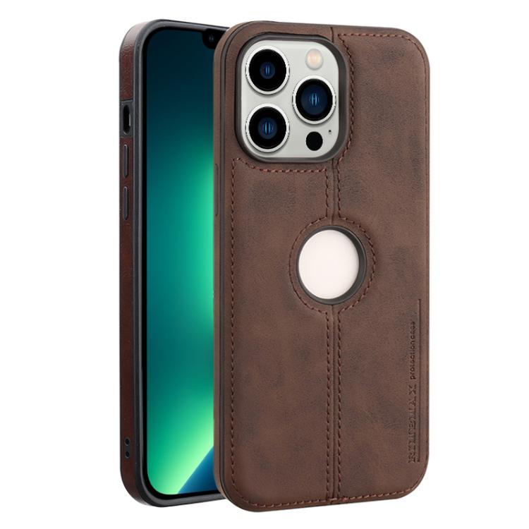 For iPhone 13 Pro Max Crazy Horse Leather Back Cover Phone Case