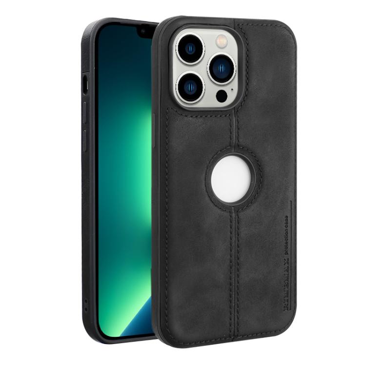 For iPhone 13 Pro Crazy Horse Leather Back Cover Phone Case