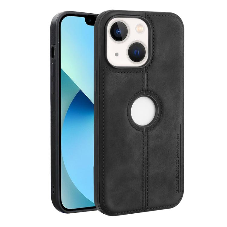 For iPhone 13 Crazy Horse Leather Back Cover Phone Case