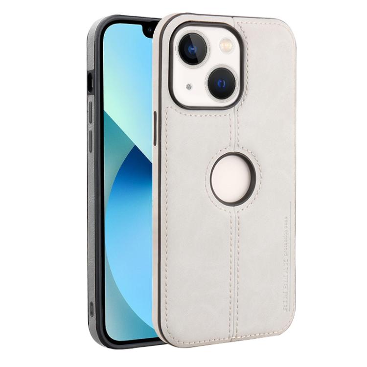 For iPhone 13 Crazy Horse Leather Back Cover Phone Case
