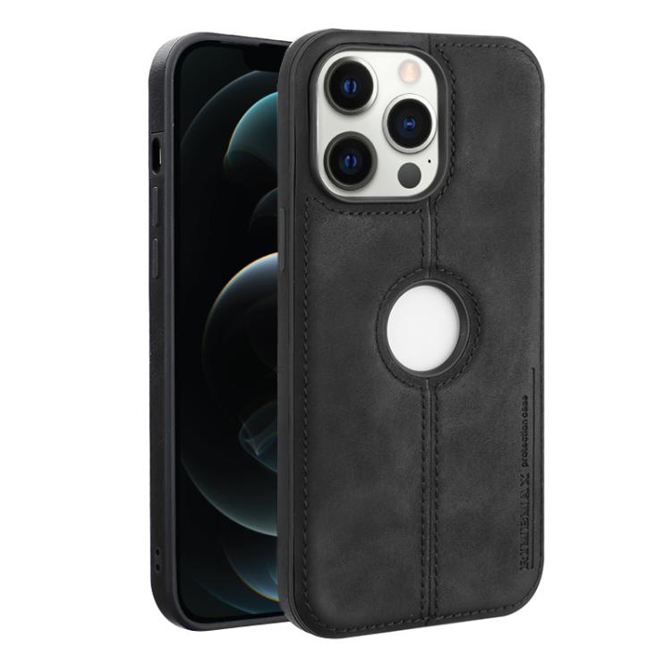 For iPhone 12 Pro Max Crazy Horse Leather Back Cover Phone Case