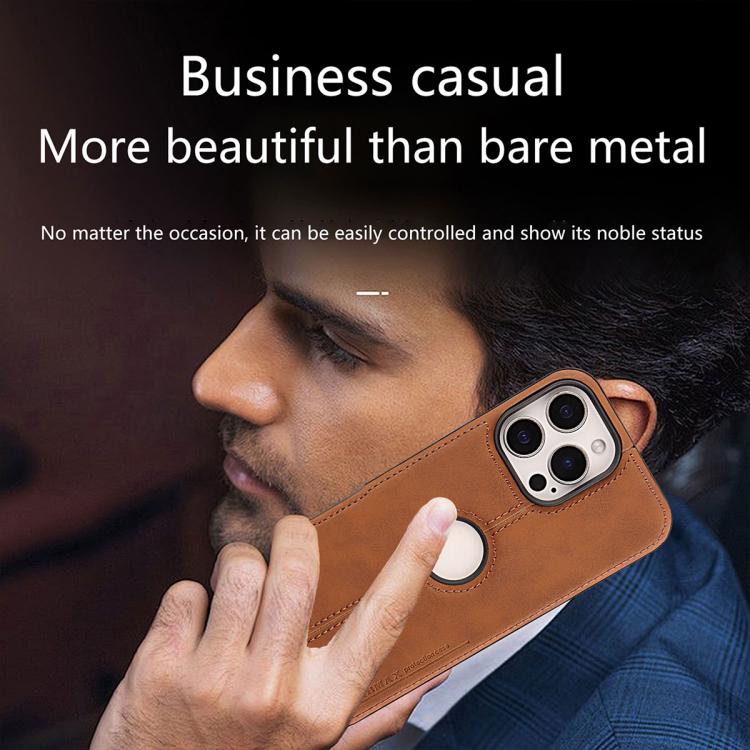 For iPhone 12 Pro Max Crazy Horse Leather Back Cover Phone Case