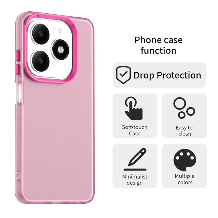 For Tecno Spark 20 Candy PC Hybrid TPU Shockproof Phone Case