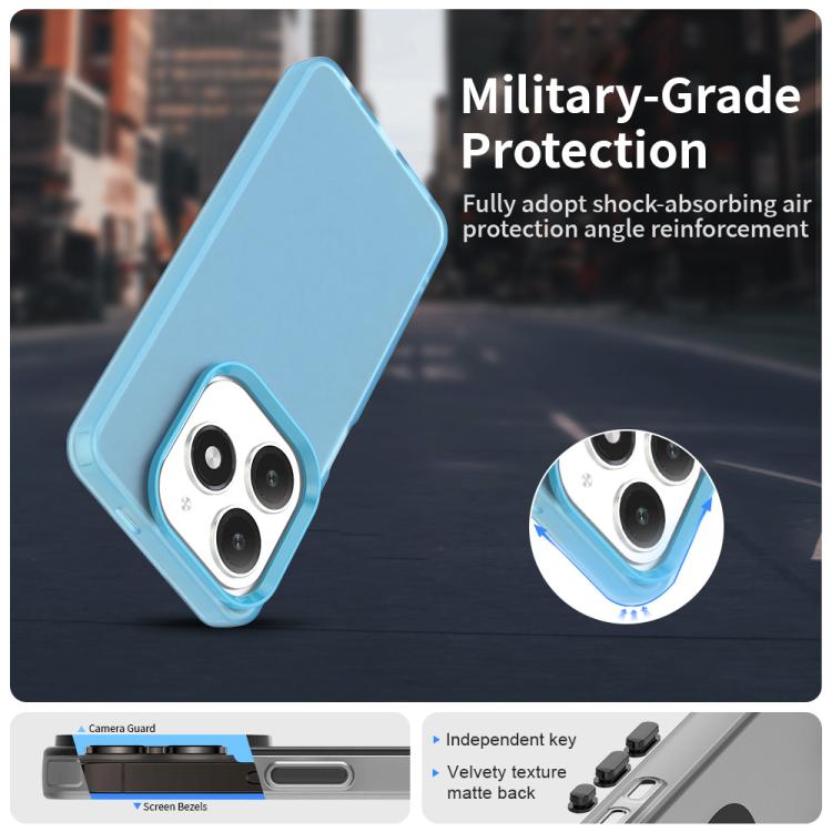 For Tecno Spark 20 Candy PC Hybrid TPU Shockproof Phone Case